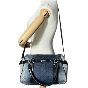 Diesel Women 3Way Denim Shoulder Clutch Handbag